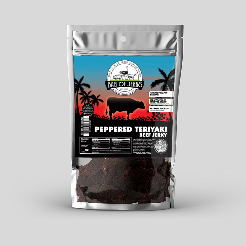 Peppered Teriyaki Beef Jerky – Sweet, Smoky, and a Kick in the Pants
