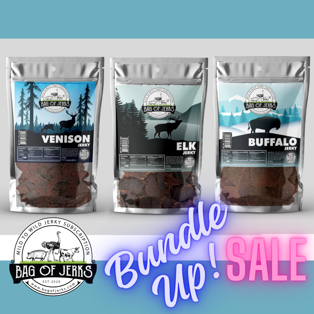 Hunters Bundle (3) Exotic Meat Jerky Packs