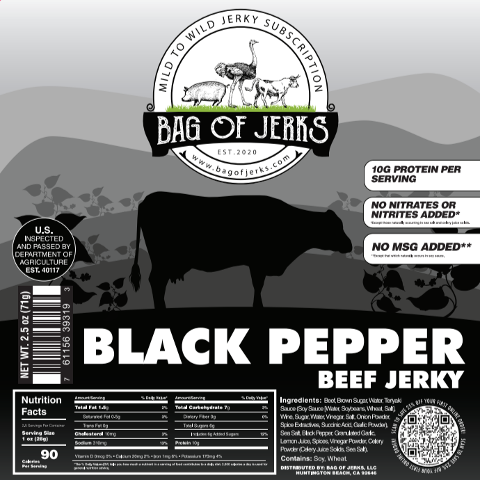 Black Pepper Beef Jerky – Bold, Savory, and Straight to the Point