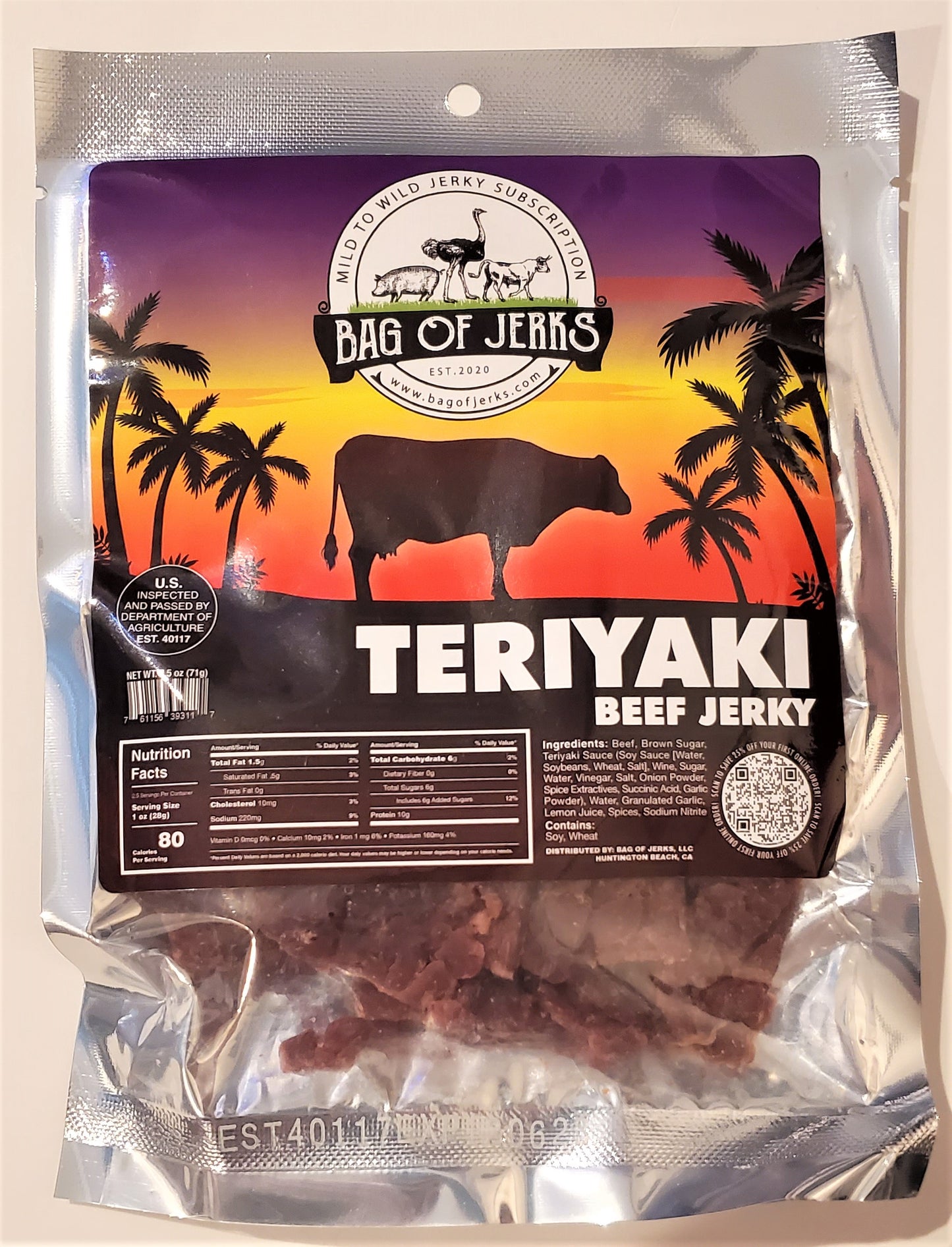 Teriyaki Beef Jerky-Bag of Jerks