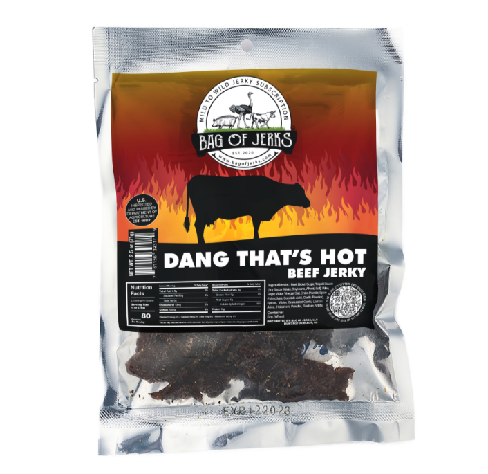 Dang Thats Hot Beef Jerky-Bag of Jerks