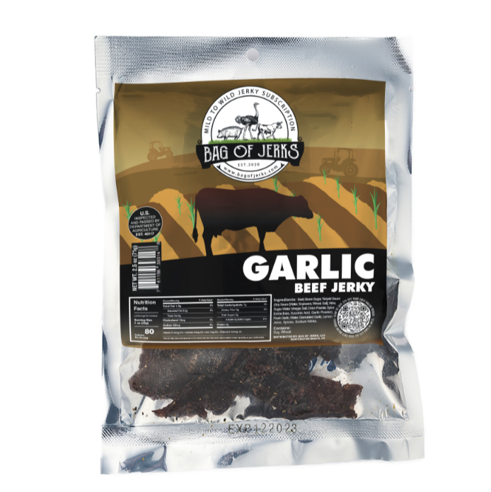 Garlic Beef Jerky-Bag of Jerks