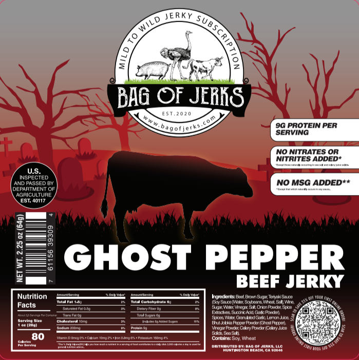 Ghost Pepper Beef Jerky – Extreme Heat for the Brave