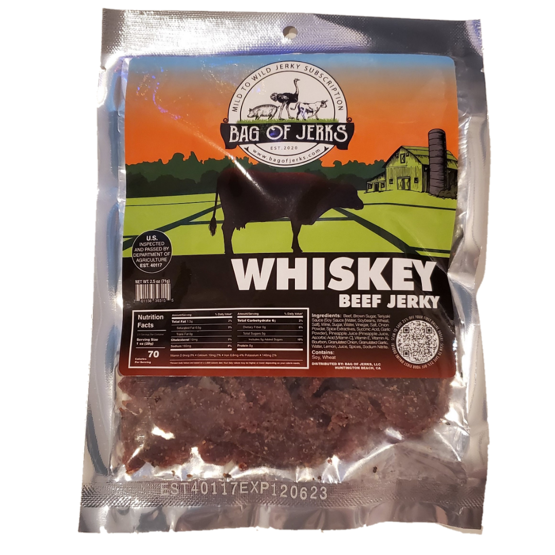 Whiskey Beef Jerky-Bag of Jerks