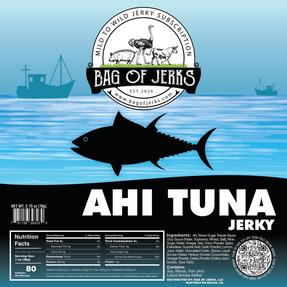 Ahi Tuna Jerky-Bag of Jerks