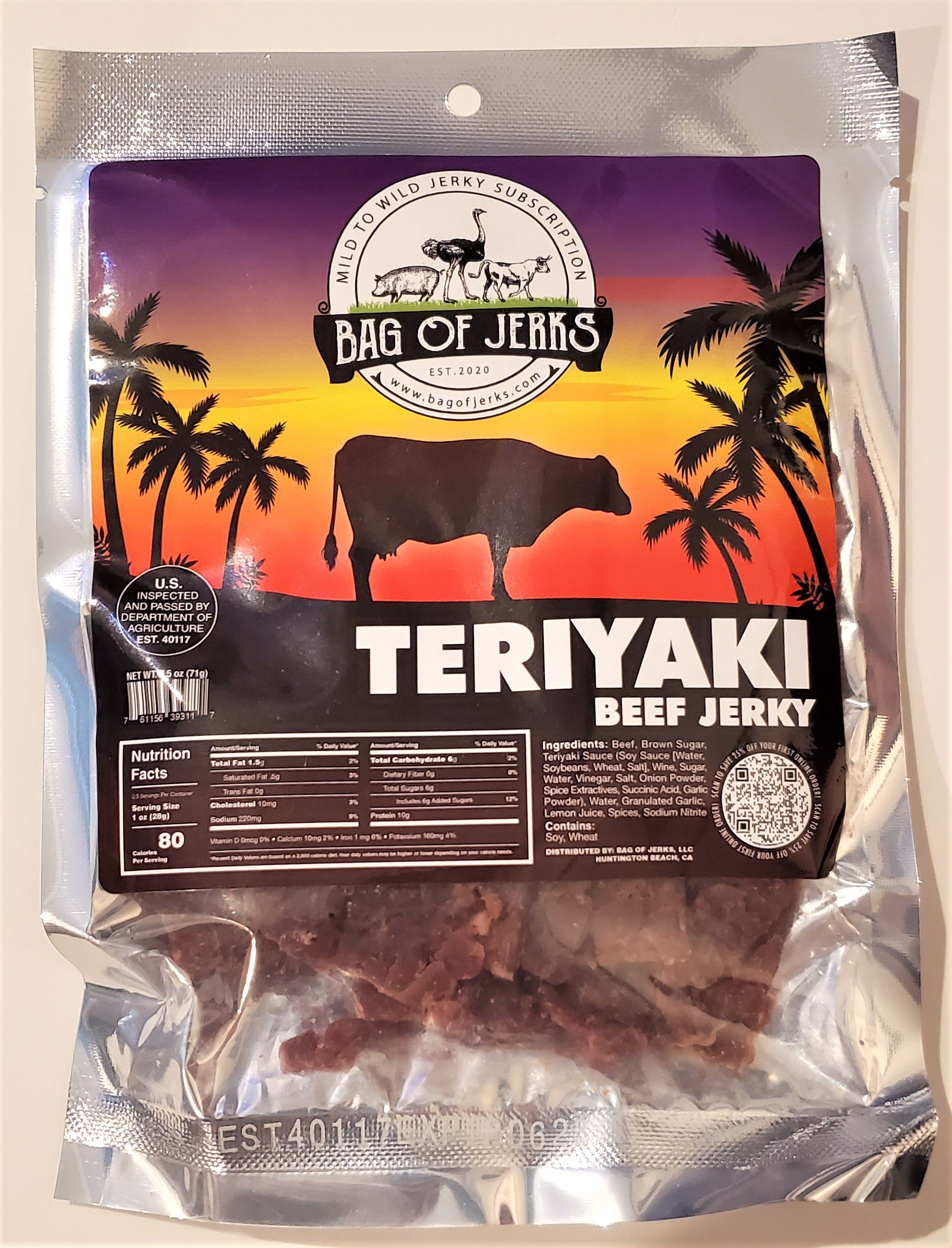 Teriyaki Beef Jerky-Bag of Jerks