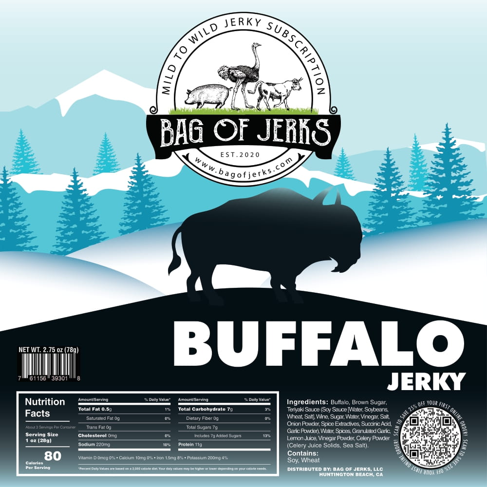 Buffalo Jerky-Bag of Jerks