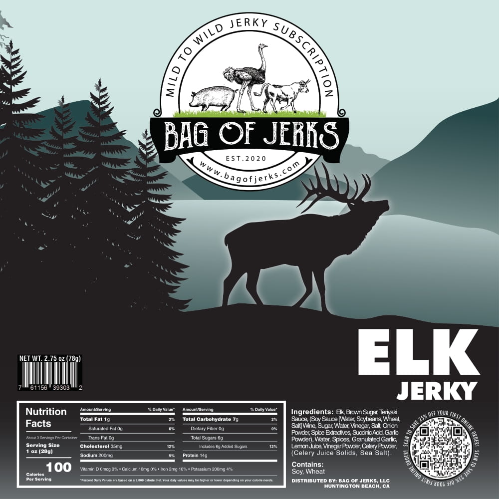 Elk Jerky-Bag of Jerks