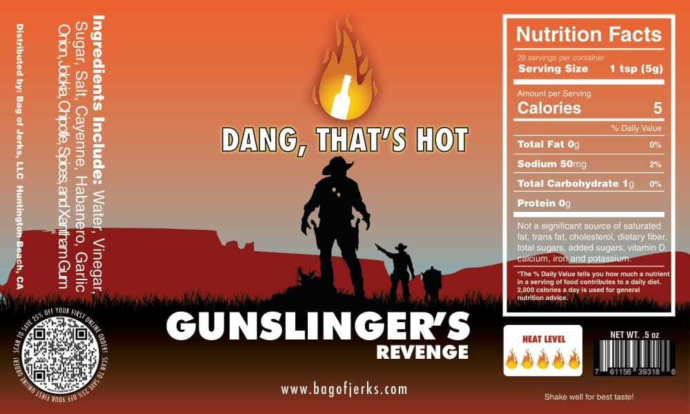 Gunslinger's Revenge Hot Sauce-Bag of Jerks