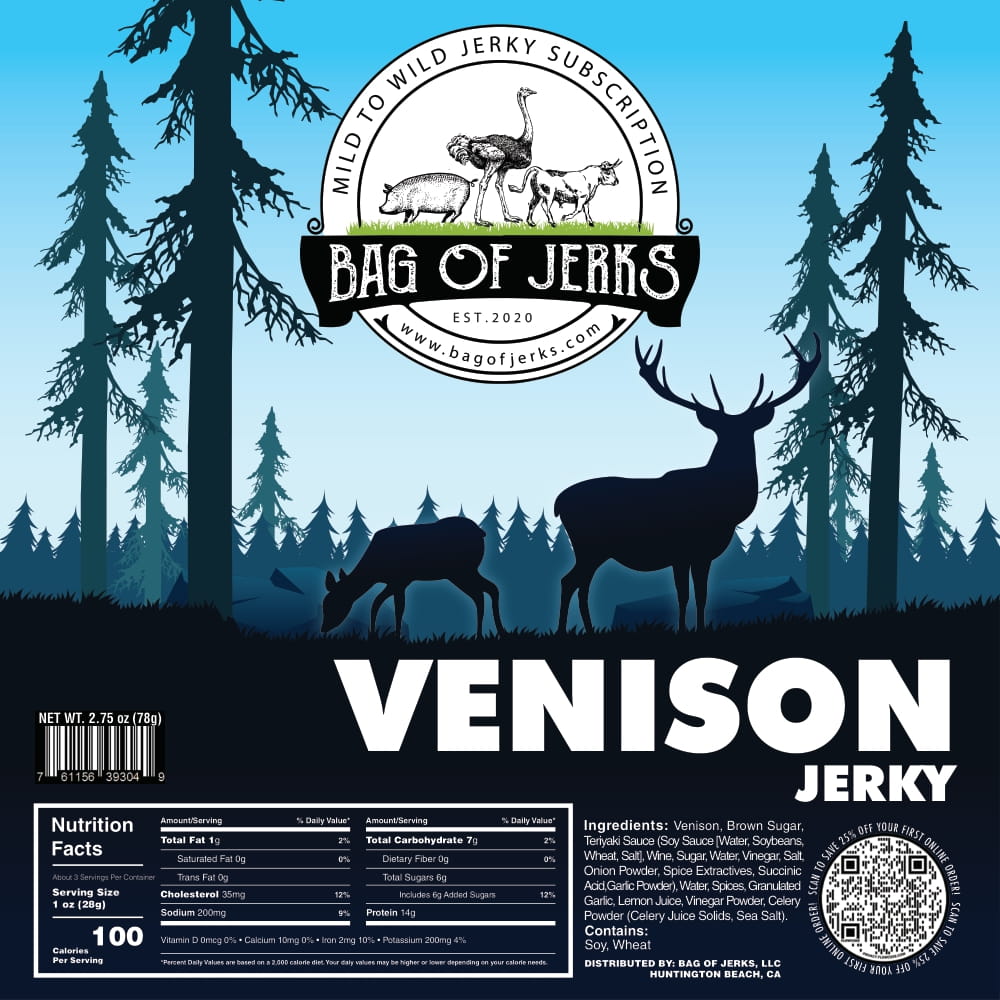 Venison Jerky-Bag of Jerks