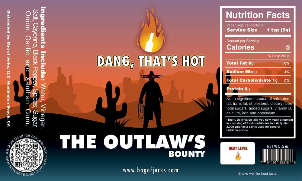 Outlaw Taco Sauce-Bag of Jerks