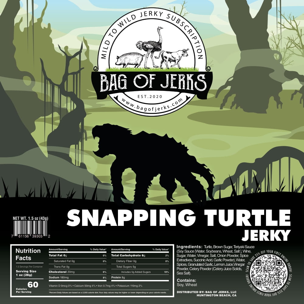 Snapping Turtle Jerky-Bag of Jerks