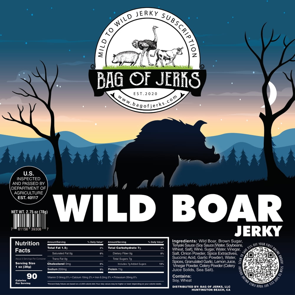 Wild Boar Jerky-Bag of Jerks