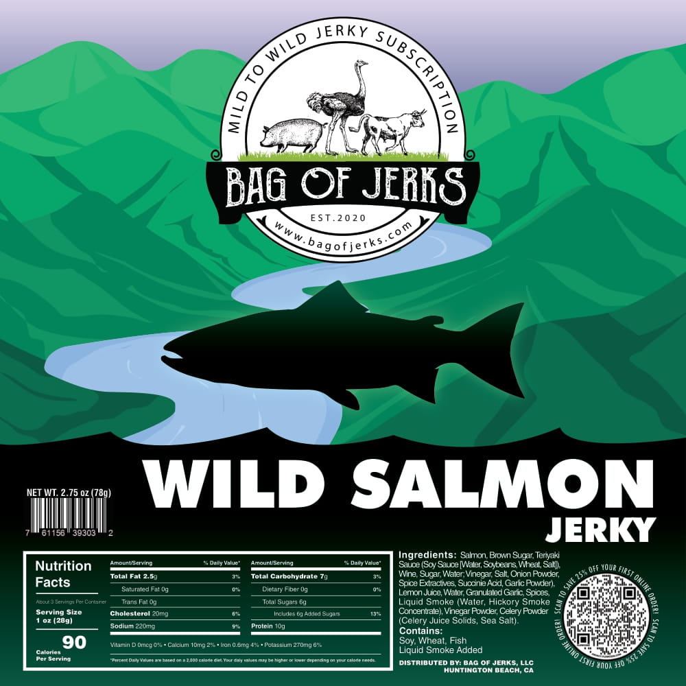 Wild Salmon Jerky-Bag of Jerks