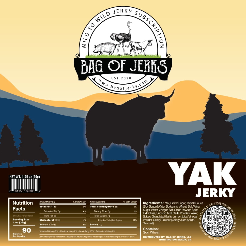Yak Jerky-Bag of Jerks